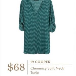 19 Cooper Split Neck Tunic Size Medium